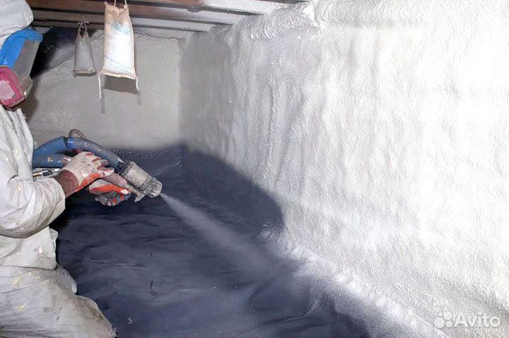 Утепление пенополиуретаном подвала