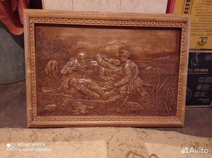 Картина по дереву