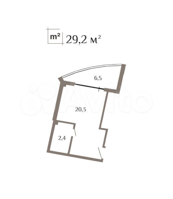 Апартаменты-студия, 29,2 м², 6/11 эт.