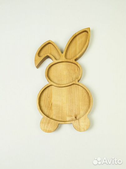 Детская тарелочка Зайка