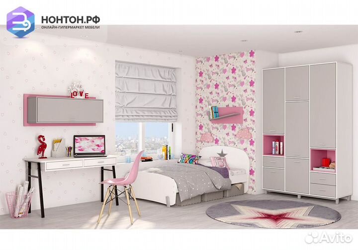 Кровать детская Mirum 1910 белый