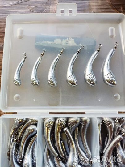 Набор грузов. Банан с вертлюгом. 10-35 гр. 60 штук