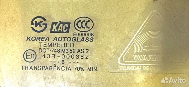 Стекло двери Хендай Элантра