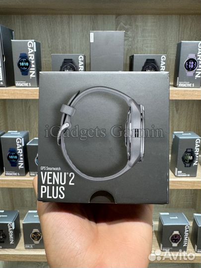 Venu 2 Plus серые с серебристым безелем