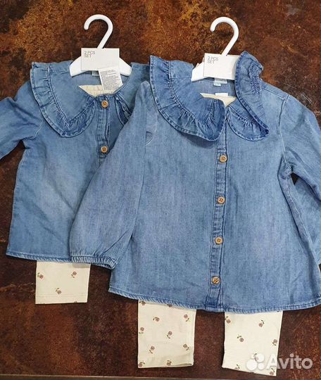 Комплект леггинсы + блуза новый H&M