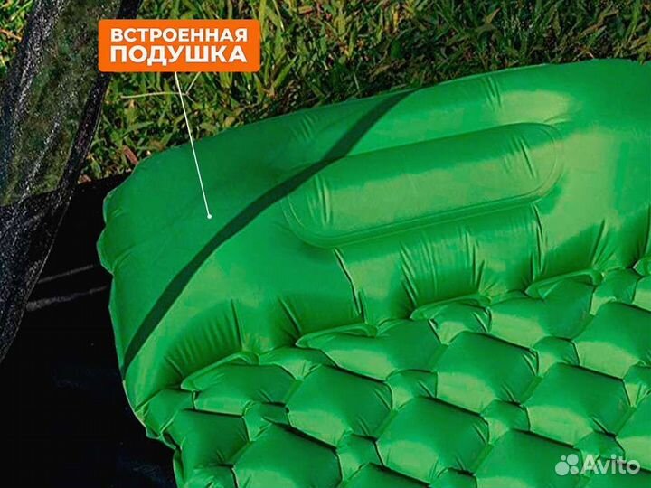 Туристический коврик с встроенным насосом