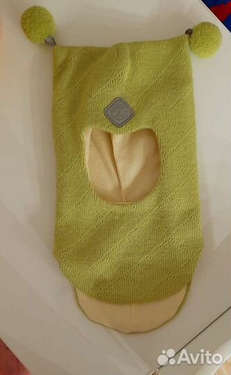 Шапка-шлем весенняя/весна 46-48 новая