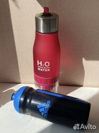 Бутылка для воды 0,6 л спортивная с соковыжималкой