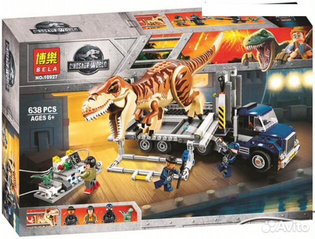 Конструктор Мир динозавров 638 дет