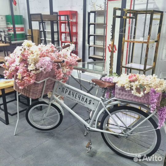 Декорированный велосипед для интерьера Loft&Сталь