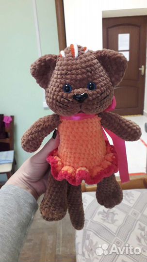 Кошечка связанная крючком