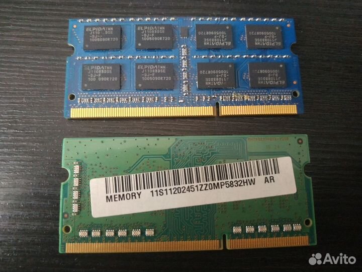 Ноутбучная оперативка 2гб