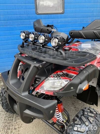 Квадроцикл Grizzly 250cc красно-белый