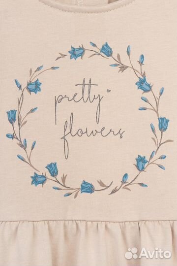 Платье для девочки Crockid кр 5795 темно-бе (122)