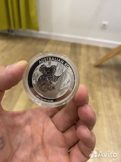 Серебряная монета австралийский доллар