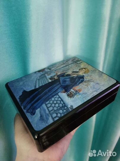 Новая шкатулка ручной работы дерево живопись