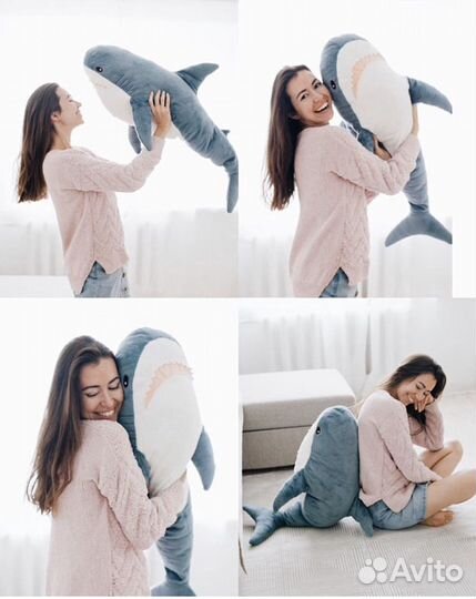 Мягкая игрушка акула из Икеа Блохэй 100см