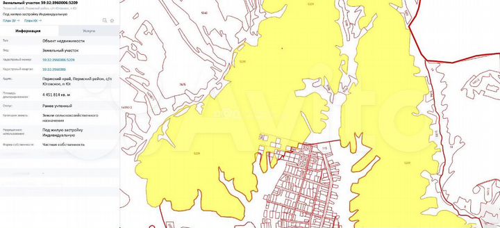 Участок 445,18 га (СНТ, ДНП)