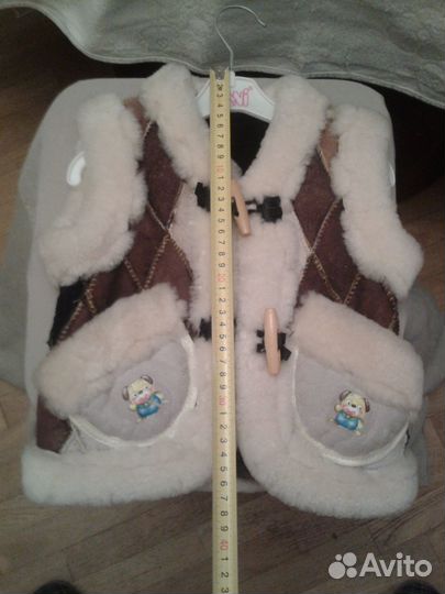 Жилетка из овчины.Высота 37 см.Ширина 30 см.Россия