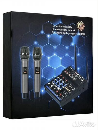 Караоке - микшер с микрофонами KM-4