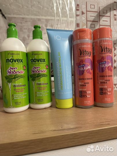 Безсульфатный шампунь, маски/бальзамы