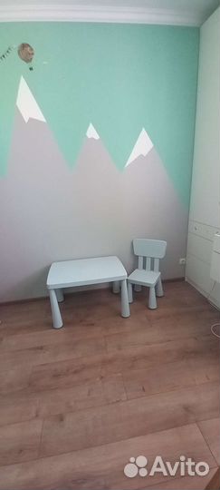 Детский стол и стул IKEA маммут