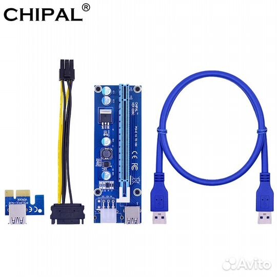 Райзер PCI-E VER 006C 6 Pin Новые