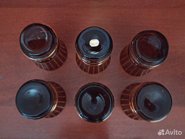 Кувшин и 6 стаканов. Богемия