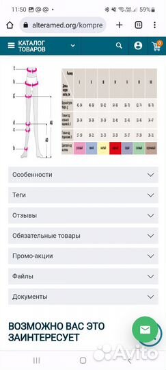 Компрессионные колготки 2 класс