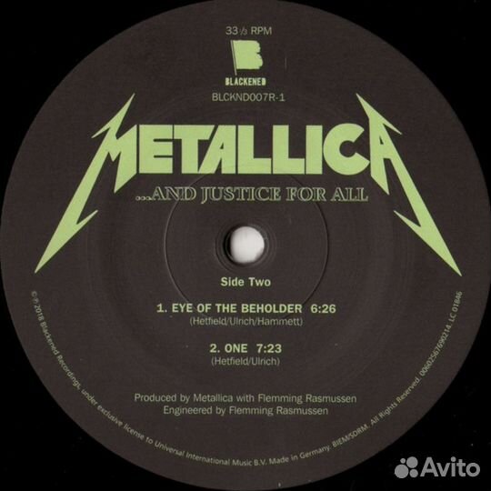 Metallica –.And Justice For All (2LP) Винил