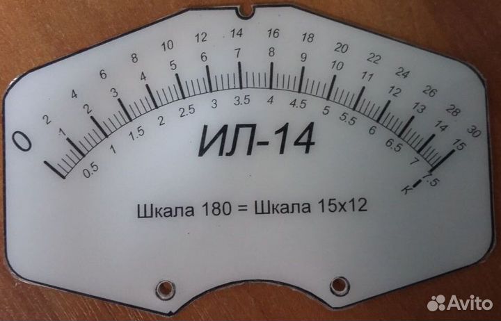 Шкала для испытателя, измерителя радиоламп ил-14