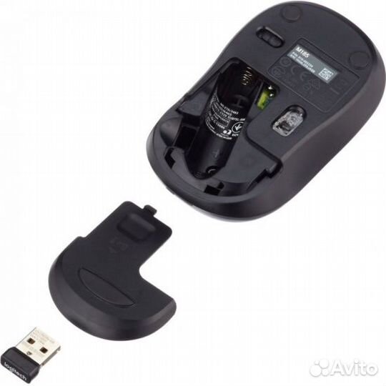 Мышь Logitech Wireless Mouse M185 кр-черн.(новая)