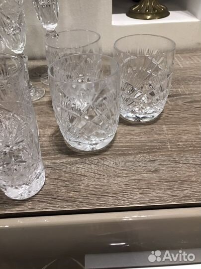 Фужеры, рюмки хрустальные