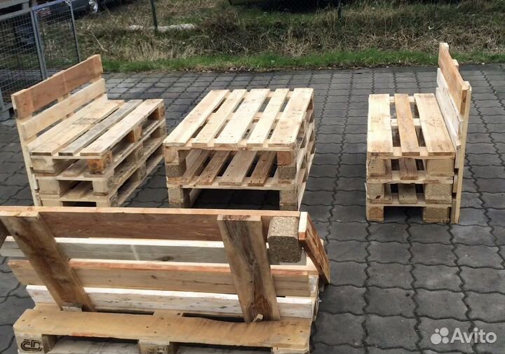 Садовая мебель из поддонов