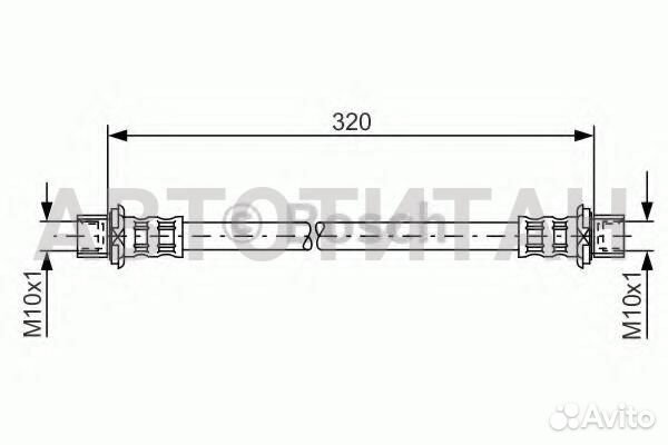 Тормозной шланг toyota RAV 4 II (A2 ) 2.0 4WD (ACA