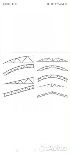 Готовые фермы для навеса