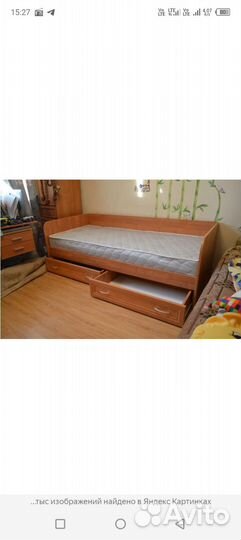 Кровать односпальная 90х200 с матрасом бу