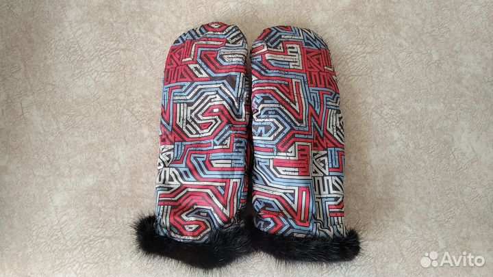 Варежки рукавицы новые непромокаемые кролик