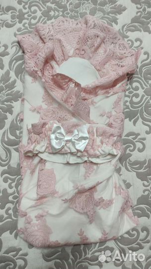 Летний конверт на выписку для девочки