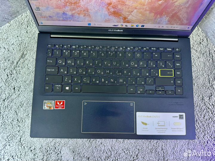 Ноутбук asus на ryzen 5 3500U/ ssd 512 gb
