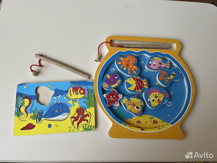 Деревянные развивающие игрушки пакетом