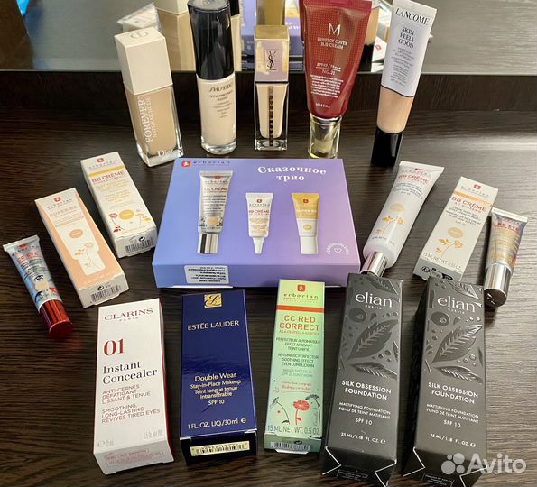 Shiseido, Dior, Erborian, Estée Lauder, YSL