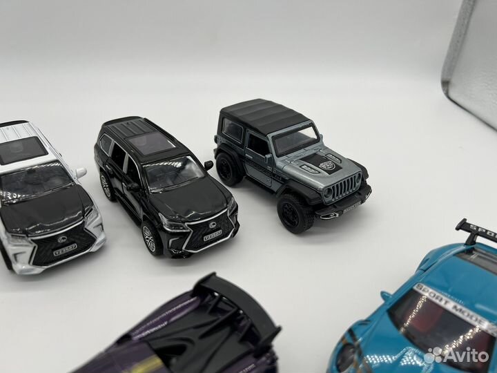 Машинки модели 1:36 porsche lexus jeep mustang
