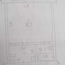 1-к. квартира, 22,2 м², 3/5 эт.