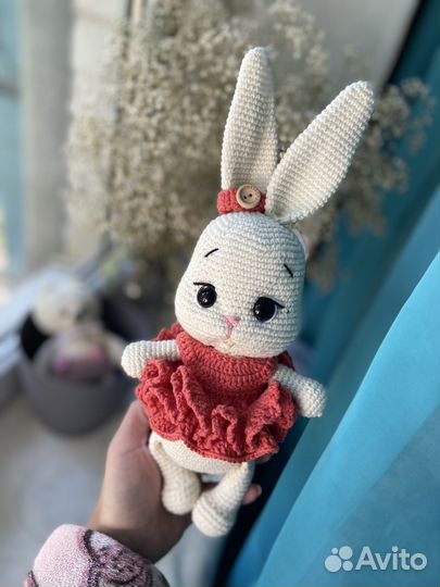 Мягкая игрушка заяц ручной работы