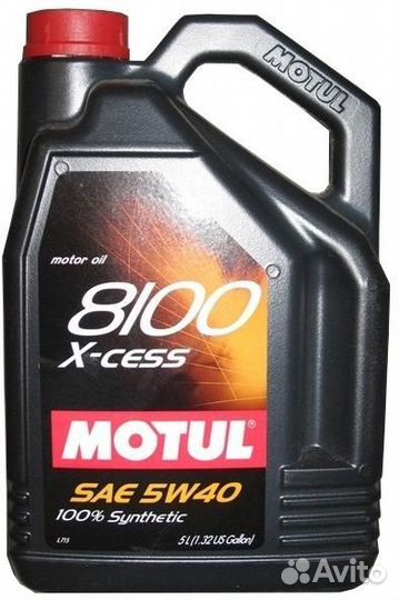 Масло 5W40 8100 Xcess 5л 5W40 motul