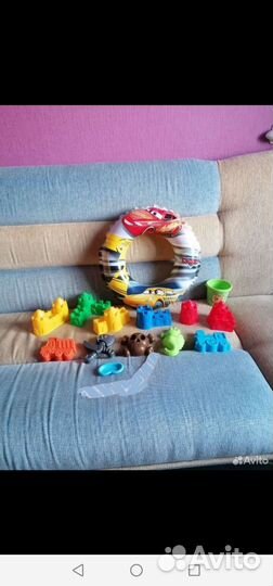 Круг для купания, формочки