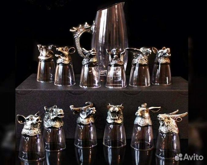 Подарочный набор рюмок-перевертышей