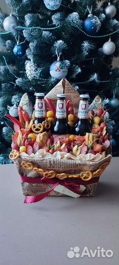 Подарок на 23 февраля. Вкусные букеты