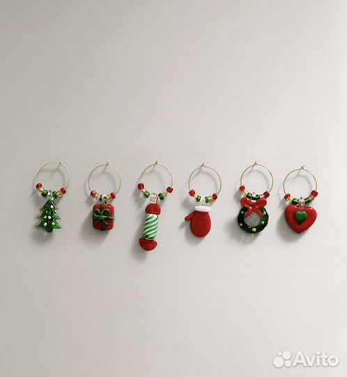 Zara Home Подвески на бокал маркеры под заказ разн